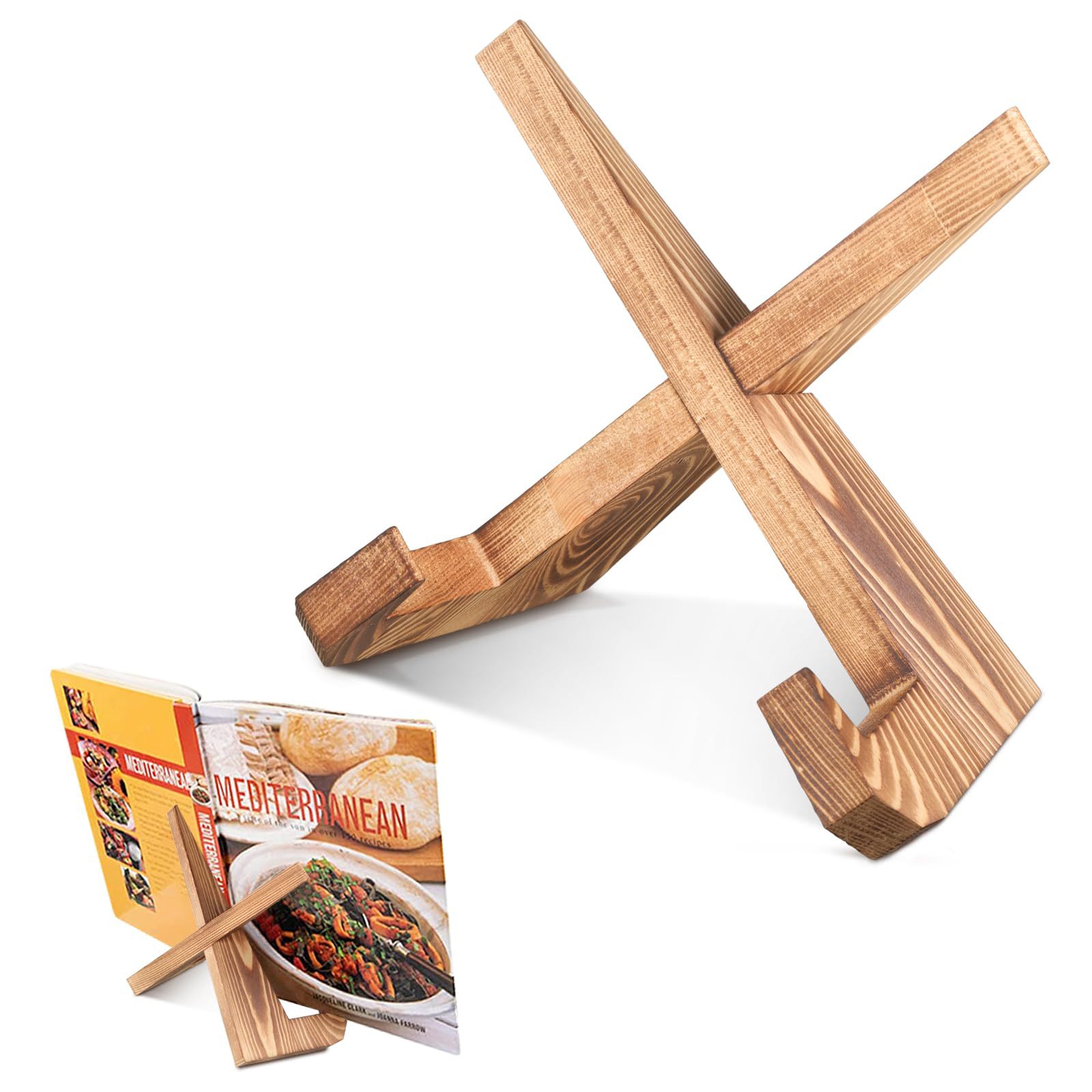Home Cooking Menu - Stand Buku Masak Kayu Buatan Tangan