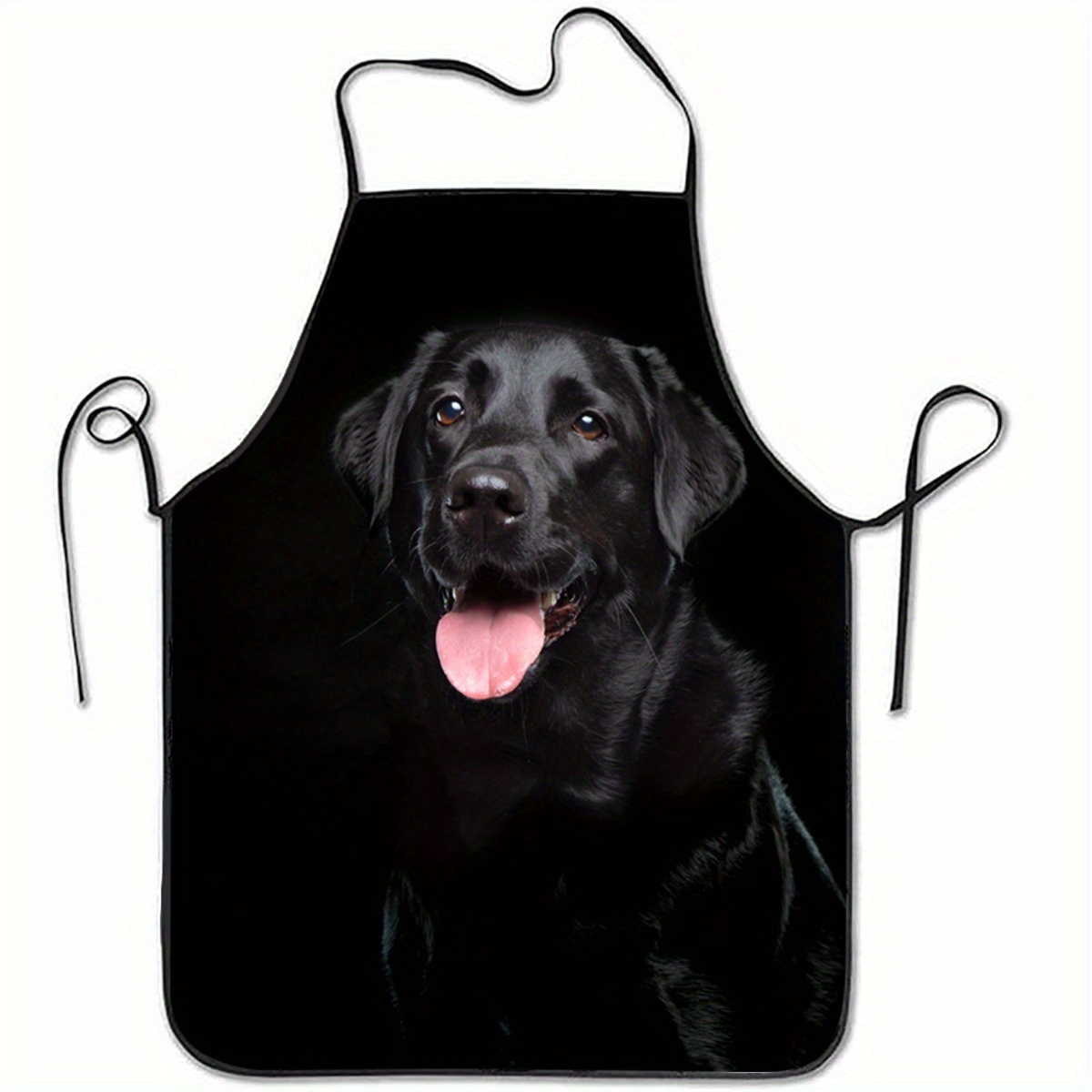 Home Cooking For Dogs - 1 Celemek Motif Anjing Labrador Hitam