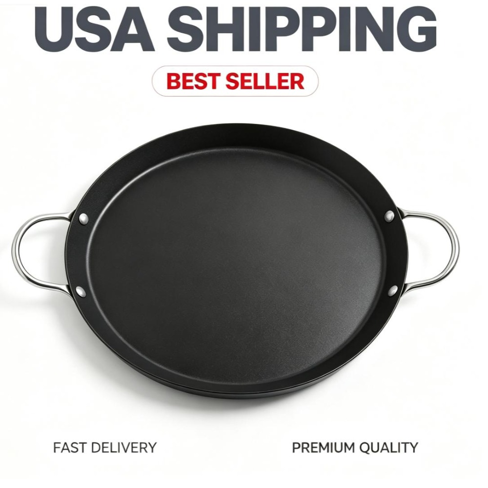 Comal Griddle Round - Wajan Panggang Bulat Anti Lengket Baja