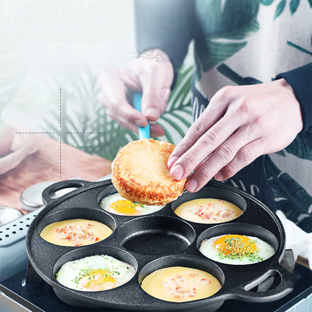 Dosa Pan Iron - Wajan Penggorengan 7 Lubang Besi Cor