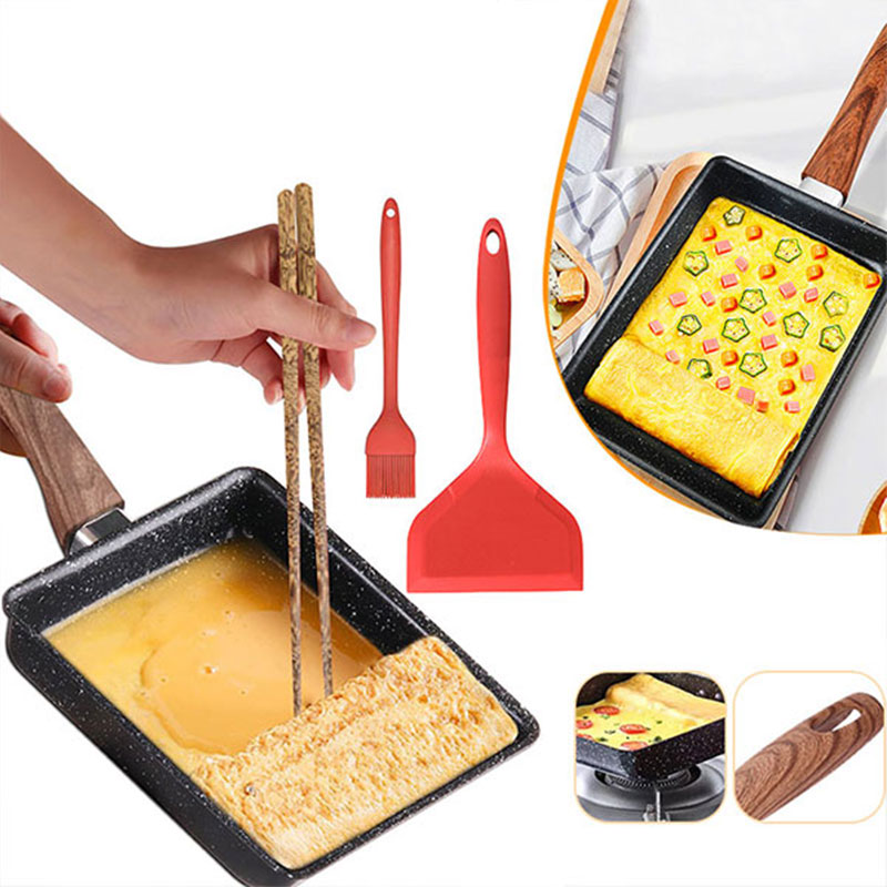 Dosa Pan Iron - Tamagoyaki panci omelet Jepang anti lengket,