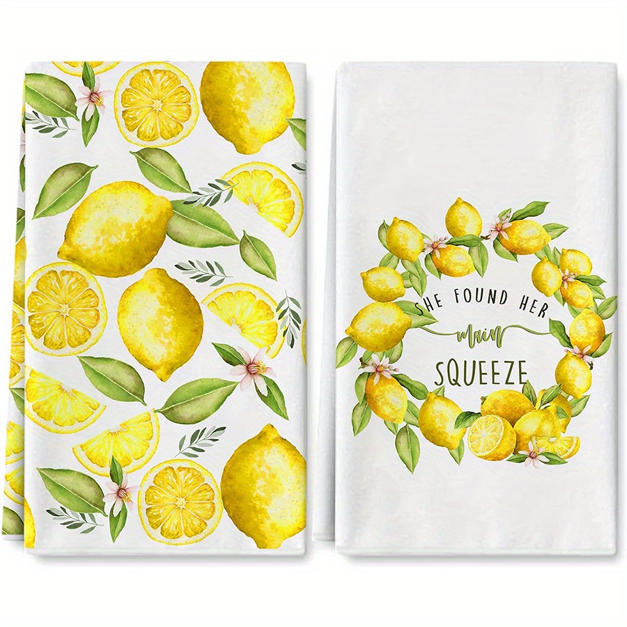 2 Buah, Handuk Dapur Lemon Wre - Home Cooking Is The Best ulasan dan harga