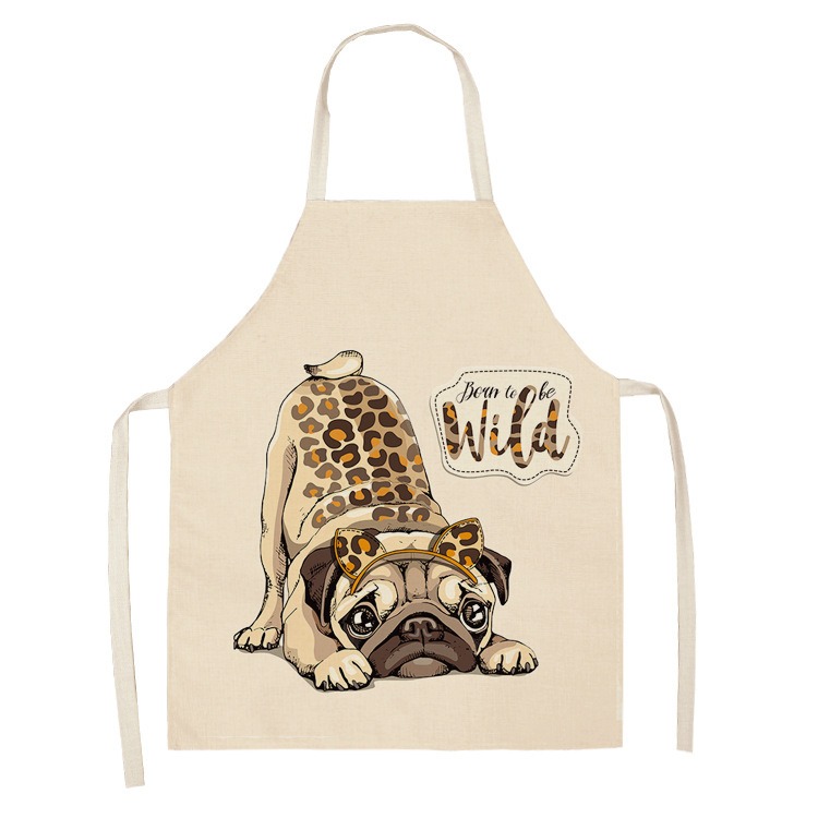 Celemek Dapur Motif Anjing Pug - Home Cooking For Dogs ulasan dan harga