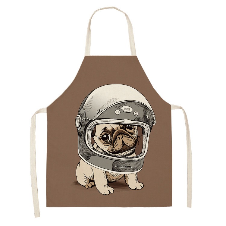 Celemek Dapur Motif Anjing Pug - Home Cooking For Dogs ulasan dan harga