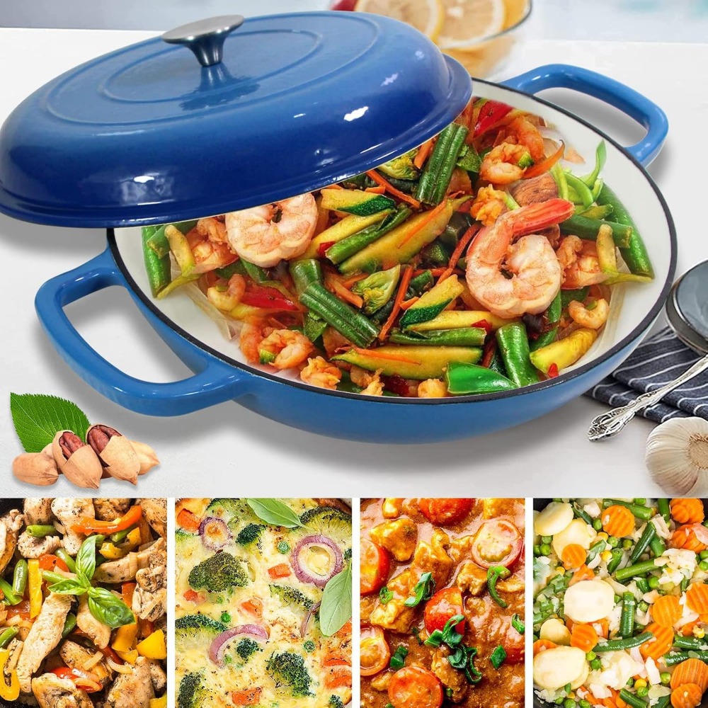 4,5L Panci Sup Oven Belanda Wa - Dosa Pan Iron ulasan dan harga