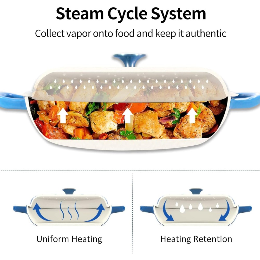 4,5L Panci Sup Oven Belanda Wa - Dosa Pan Iron ulasan dan harga