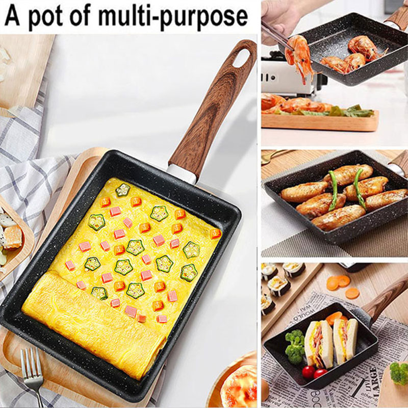 Tamagoyaki panci omelet Jepang - Dosa Pan Iron ulasan dan harga