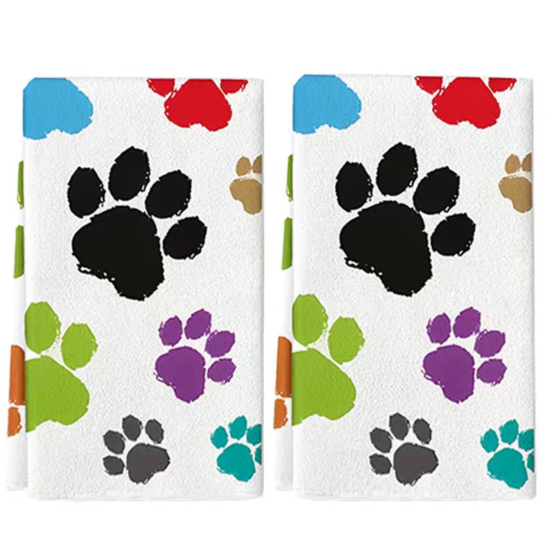 2 Buah, Handuk Dapur Motif Cak - Home Cooking For Dogs ulasan dan harga