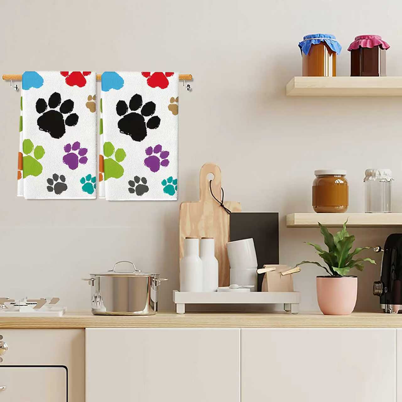 2 Buah, Handuk Dapur Motif Cak - Home Cooking For Dogs ulasan dan harga