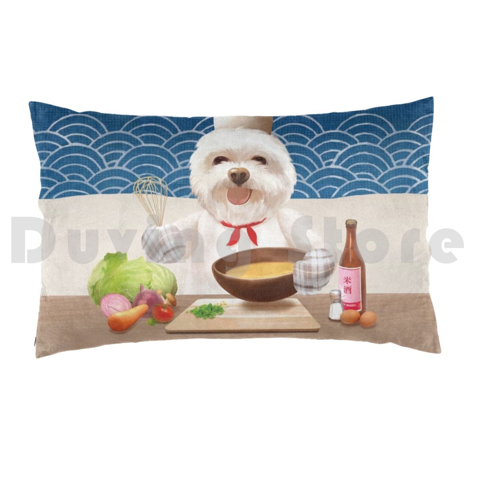 Sarung Bantal Little Chef Berm - Home Cooking For Dogs ulasan dan harga