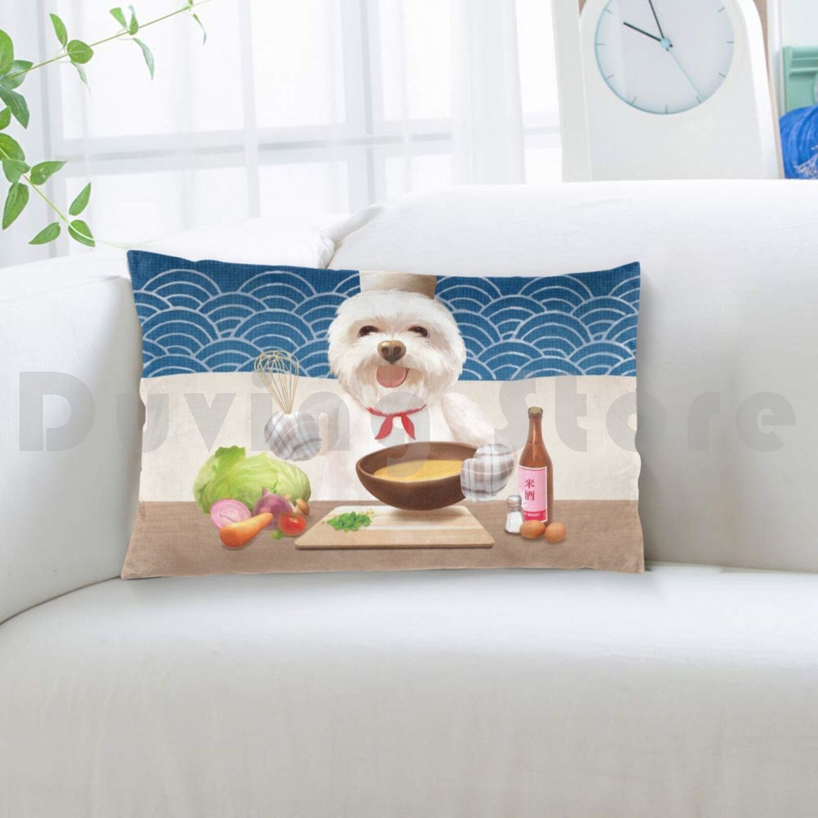 Sarung Bantal Little Chef Berm - Home Cooking For Dogs ulasan dan harga